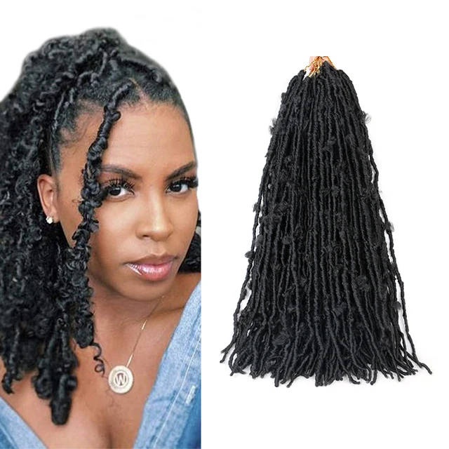 Synthetic Butterfly Locs 14 18 24 Inch Braiding Hair hot selling short Pre looped Pre-twisted Braid Crochet Hair attachment
Synthetic Butterfly Locs 14 18 24 Inch Braiding Hair hot selling short Pre looped Pre-twisted Braid Crochet Hair attachment