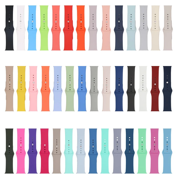 Wholesale Price Sport Watch belt Watch Band Silicone Watches Strap for Apple iWatch 6 SE 38MM 40MM 42MM 44MM Series 5, Multi colors
Wholesale Price Sport Watch belt Watch Band Silicone Watches Strap for Apple iWatch 6 SE 38MM 40MM 42MM 44MM Series 5, Multi colors