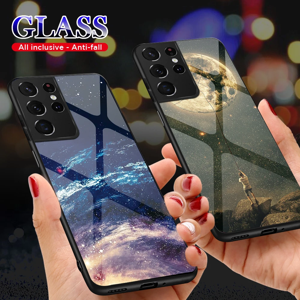 Protective Glass Case For Samsung Galaxy S21 Plus S21 Ultra 5G Case S 21 Animals Starry Sky Pattern Cover Silicone Bumper
Protective Glass Case For Samsung Galaxy S21 Plus S21 Ultra 5G Case S 21 Animals Starry Sky Pattern Cover Silicone Bumper