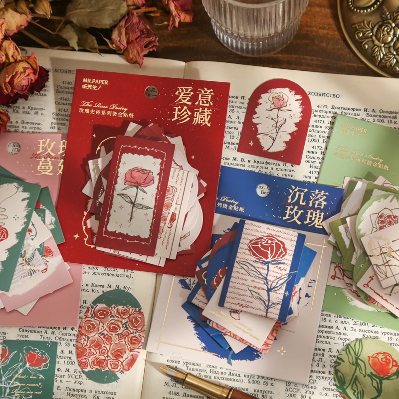 4 design 40 pcs / set stickers rose vintage gilding royalty hand drawing decoration stickers pack for Kraft Scrap Book JIUMO
4 design 40 pcs / set stickers rose vintage gilding royalty hand drawing decoration stickers pack for Kraft Scrap Book JIUMO