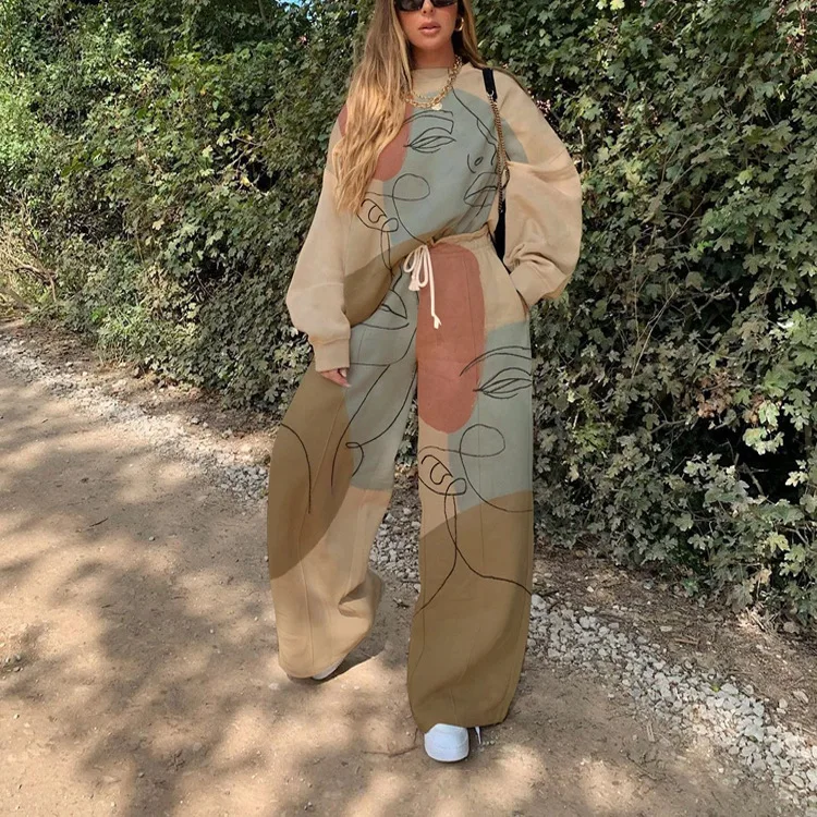 2021 New Casual Loose Women Set Jogging Suit For Woman Two Piece Set Women Clothing Jogger Set, Picture color
2021 New Casual Loose Women Set Jogging Suit For Woman Two Piece Set Women Clothing Jogger Set, Picture color
