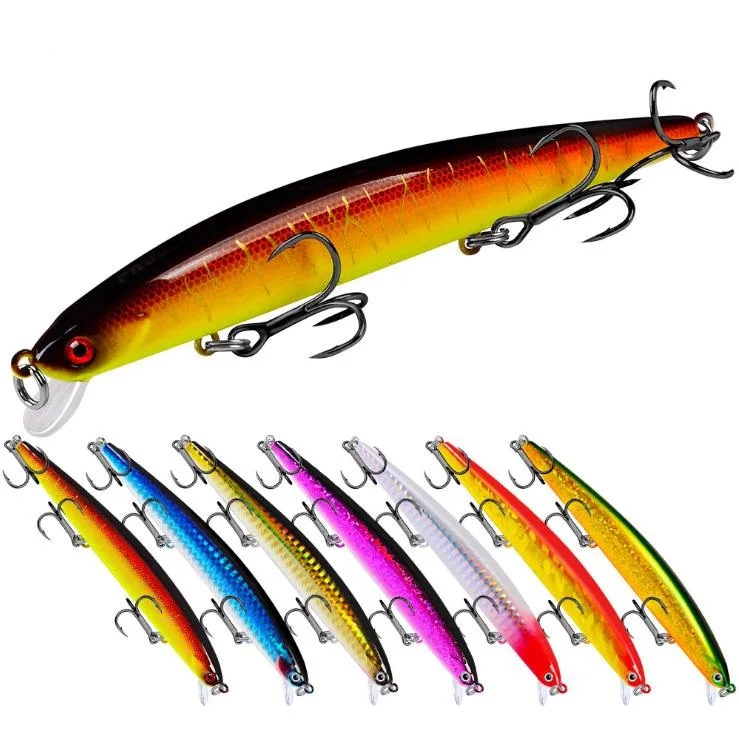 SNEDA Big Minnow Artificial Hard Lures 126mm 13.5g 6#Treble Hook Sinking Fishing Lures Swim Baits 10 Color, 10 colors
SNEDA Big Minnow Artificial Hard Lures 126mm 13.5g 6#Treble Hook Sinking Fishing Lures Swim Baits 10 Color, 10 colors