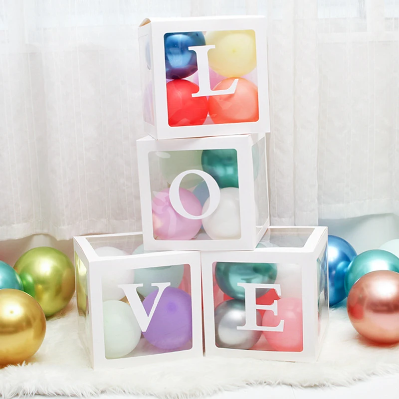 Decoration Transparent Supplies Transparent Surprise Balloon Boxes for Boy Birthday Wedding Party with letters
Decoration Transparent Supplies Transparent Surprise Balloon Boxes for Boy Birthday Wedding Party with letters