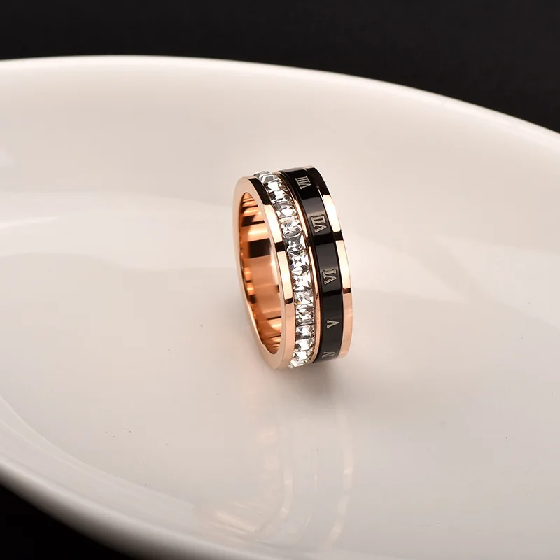 Stainless Steel Women Rings Natural Zircon Rose Gold Plated Wide Band Bling Lady Accessory Gold Diamond Brand Ring, Picture
Stainless Steel Women Rings Natural Zircon Rose Gold Plated Wide Band Bling Lady Accessory Gold Diamond Brand Ring, Picture