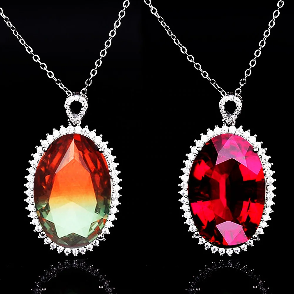 Luxury Silver Color Oval Shape Red Gems Crystal Necklace for Bridal Wedding Necklace Engagement Jewelry Zircon Necklace Gifts, Customized color
Luxury Silver Color Oval Shape Red Gems Crystal Necklace for Bridal Wedding Necklace Engagement Jewelry Zircon Necklace Gifts, Customized color