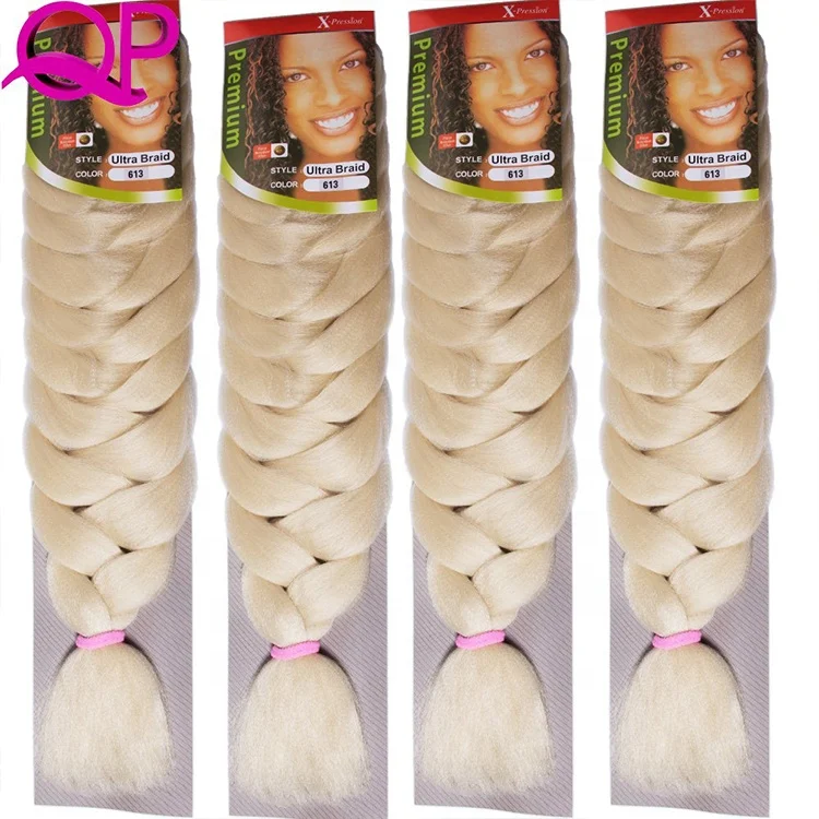 Xpression 82Inches Synthetic Jumbo Braids Hair 165G/Pack Blonde Braiding Hair Extensions 82inches, Black brown red pink purple
Xpression 82Inches Synthetic Jumbo Braids Hair 165G/Pack Blonde Braiding Hair Extensions 82inches, Black brown red pink purple