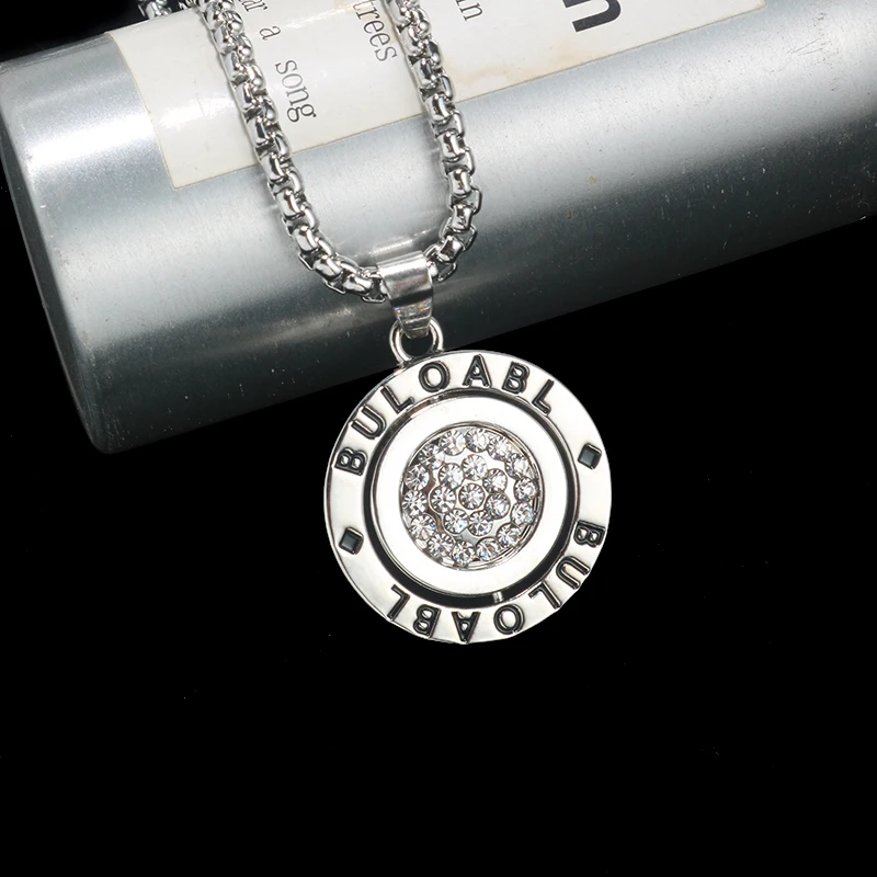 Men's 2021 Necklace Simple Set Rhinestone Titanium Steel Necklace Disc Letter Necklace
Men's 2021 Necklace Simple Set Rhinestone Titanium Steel Necklace Disc Letter Necklace
