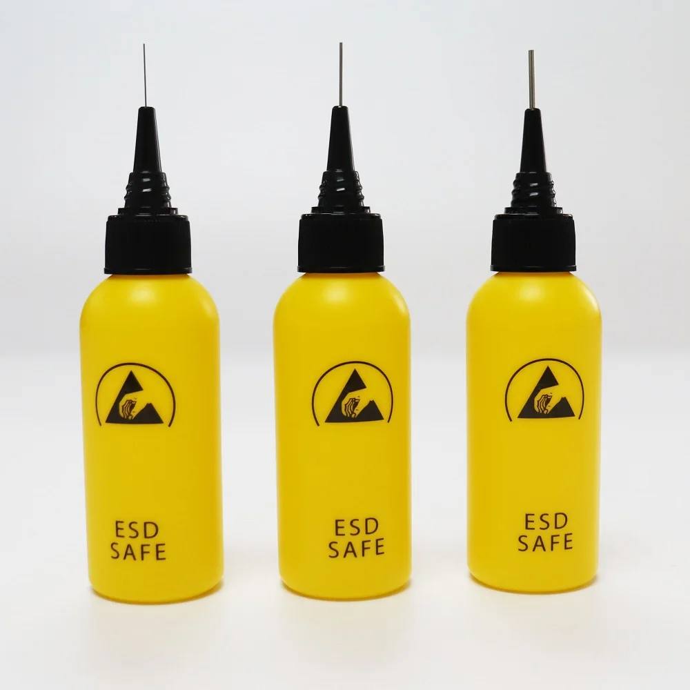 Free shipping 60 ml yellow plastic 2OZ ESD Flux Bottle with 20 Gauge Needle, Yellow / blue
Free shipping 60 ml yellow plastic 2OZ ESD Flux Bottle with 20 Gauge Needle, Yellow / blue