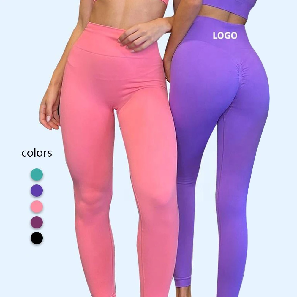 

High Quality Gym Feels Like Skin Womens Seamless Yoga Pants Fitness Leggings With Butt Scrunch Workout Leggings