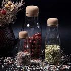 Borosilicate High Quality No Lead 100ml Bulk packing Airtight Locking Good Sale Clear Round Glass Candy Storage Jars