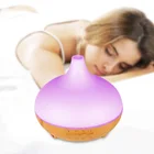 shenzhen hot selling 300ml custom shape automated wood design cool mist ultrasonic air humidifier speaker