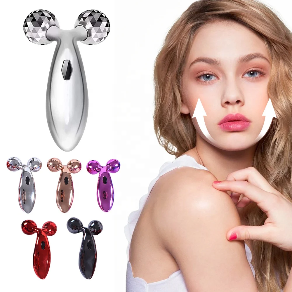 Korean Y-Shaped 360 Degrees Rotate Design 3D Roller Lifting Facial Roller Massager, Silver, rose gold, purple, black
Korean Y-Shaped 360 Degrees Rotate Design 3D Roller Lifting Facial Roller Massager, Silver, rose gold, purple, black