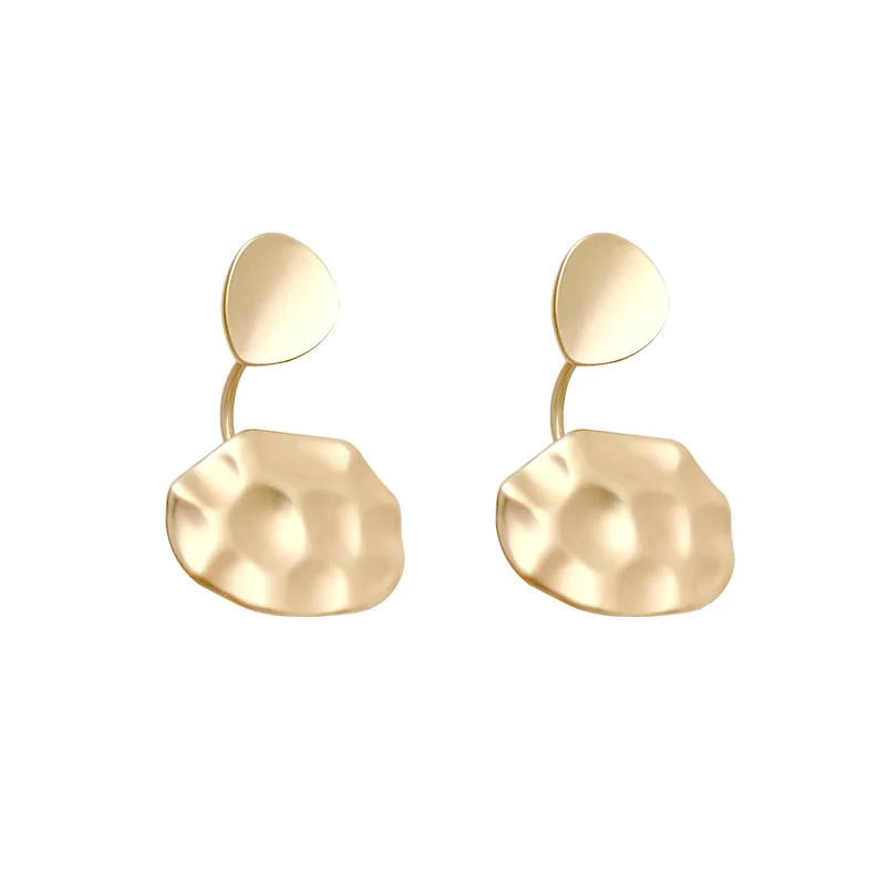 S925 silver needle retro Hong Kong style geometric metal earrings women, Picture shows
S925 silver needle retro Hong Kong style geometric metal earrings women, Picture shows