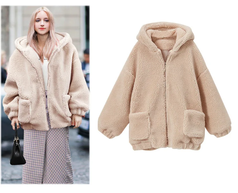 Fashion Women Warm Coat Faux Fur Hooded Jacket Large Plus Size Overcoat Winter Thick Fleece Jackets Woman Coats Manteau Femme
Fashion Women Warm Coat Faux Fur Hooded Jacket Large Plus Size Overcoat Winter Thick Fleece Jackets Woman Coats Manteau Femme