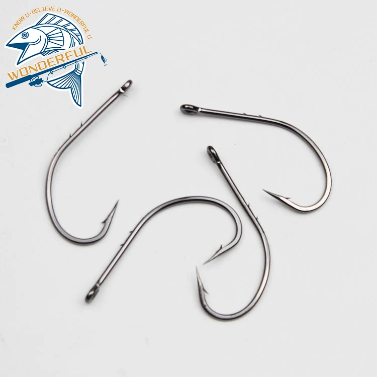 Factory Wholesale 100pcs Carbon Steel Mixed Size Big Game Long Shank Soft Worm Lure Barbed Fish Hooks Set, Black
Factory Wholesale 100pcs Carbon Steel Mixed Size Big Game Long Shank Soft Worm Lure Barbed Fish Hooks Set, Black