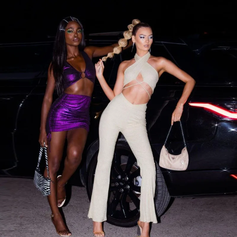 solid two piece crop top set women sexy halter backless two piece pants set casual cozy two piece set women clothing, Oem
solid two piece crop top set women sexy halter backless two piece pants set casual cozy two piece set women clothing, Oem