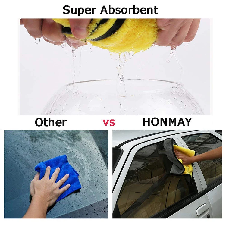 Hot Sale Custom  Hoem Kitchen Cleaning Cloth Coral fleece Car Wash Towel Water Absorption Quick Drying Microfiber Cleaning Cloth