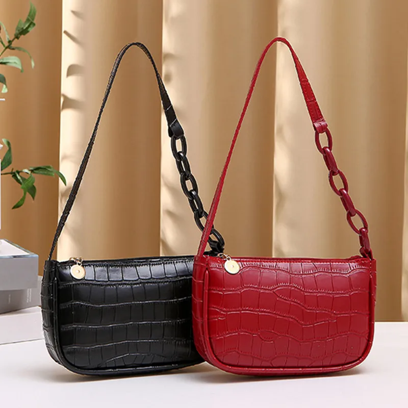 Stone Pattern PU Leather Armpit Bag For Women Solid Color Chain Shoulder Handbags Female Travel Fashion Hand Bag, 5 colors
Stone Pattern PU Leather Armpit Bag For Women Solid Color Chain Shoulder Handbags Female Travel Fashion Hand Bag, 5 colors