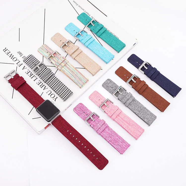 2022 Spring Fashion Pieces New Fabric Wristbands for Applewatch 7 6 5 4 3 2 1 42 44mm Waterproof Nylon Canvas Watch Bands, Optional
2022 Spring Fashion Pieces New Fabric Wristbands for Applewatch 7 6 5 4 3 2 1 42 44mm Waterproof Nylon Canvas Watch Bands, Optional