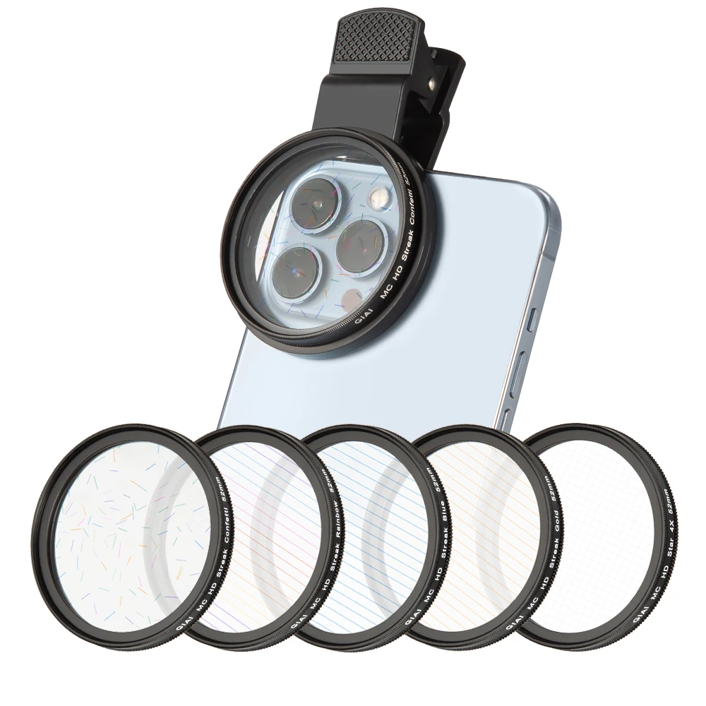 GiAi photographic phone camera lenses 52mm for iPhone13 promax cell phone camera lens
GiAi photographic phone camera lenses 52mm for iPhone13 promax cell phone camera lens