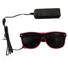 Halloween Decorative Neon Rave Glasses EL Wire Flashing LED Sunglasses