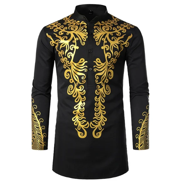 Muslim Blouse Fashion Bronzing Shirts Talit Novelty Gilding Shirts Islam Leisure Pullover Long Sleeve Moslim Kaftan Clothing Men
Muslim Blouse Fashion Bronzing Shirts Talit Novelty Gilding Shirts Islam Leisure Pullover Long Sleeve Moslim Kaftan Clothing Men