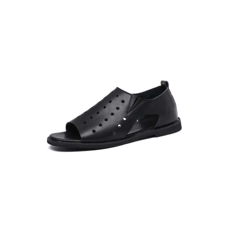 Summer Anti-Slippery Flat Sandals Outdoor Rubber Men Leather Sandals, Black + grey
Summer Anti-Slippery Flat Sandals Outdoor Rubber Men Leather Sandals, Black + grey