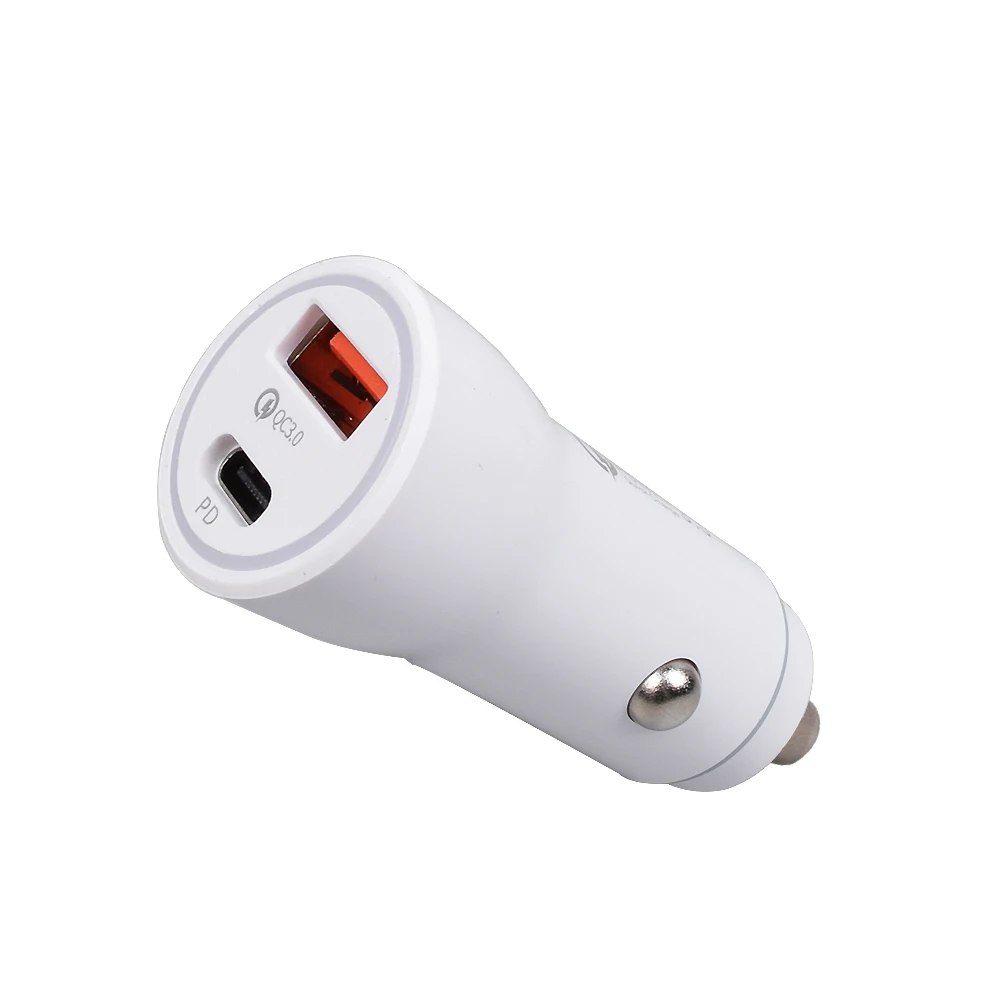 Hot Selling Dual Ports Quick Charge 3.0 Fast PD 18W Type-C USB-C Car Charger For Apple iPhone Mobile Phone, White/black
Hot Selling Dual Ports Quick Charge 3.0 Fast PD 18W Type-C USB-C Car Charger For Apple iPhone Mobile Phone, White/black