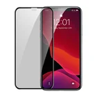 Baseus 0.3mm Full-screen Curved Privacy Mobile Phone Screen Protector Tempered Glass for Iphone 11/11por