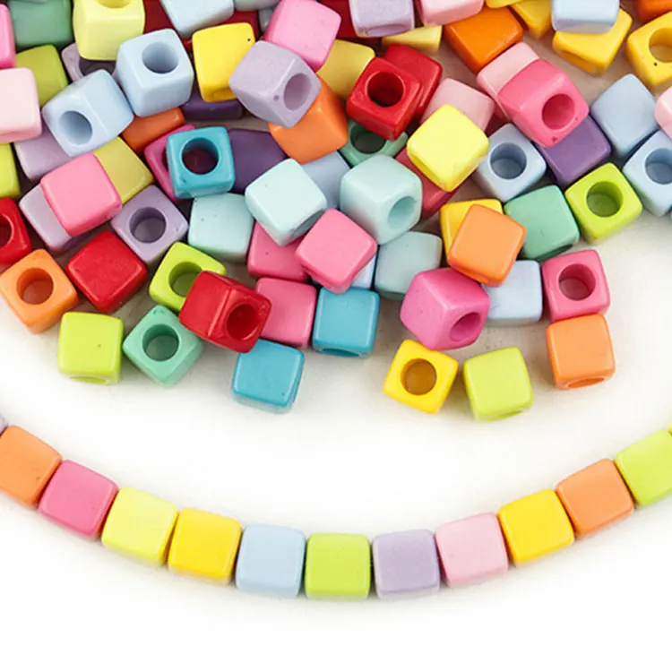 New Big Hole Cube Loose Beads Kids Easy DIY 10 Macaron Colors Acrylic Beads for Jewelry Making, Macaron color
New Big Hole Cube Loose Beads Kids Easy DIY 10 Macaron Colors Acrylic Beads for Jewelry Making, Macaron color