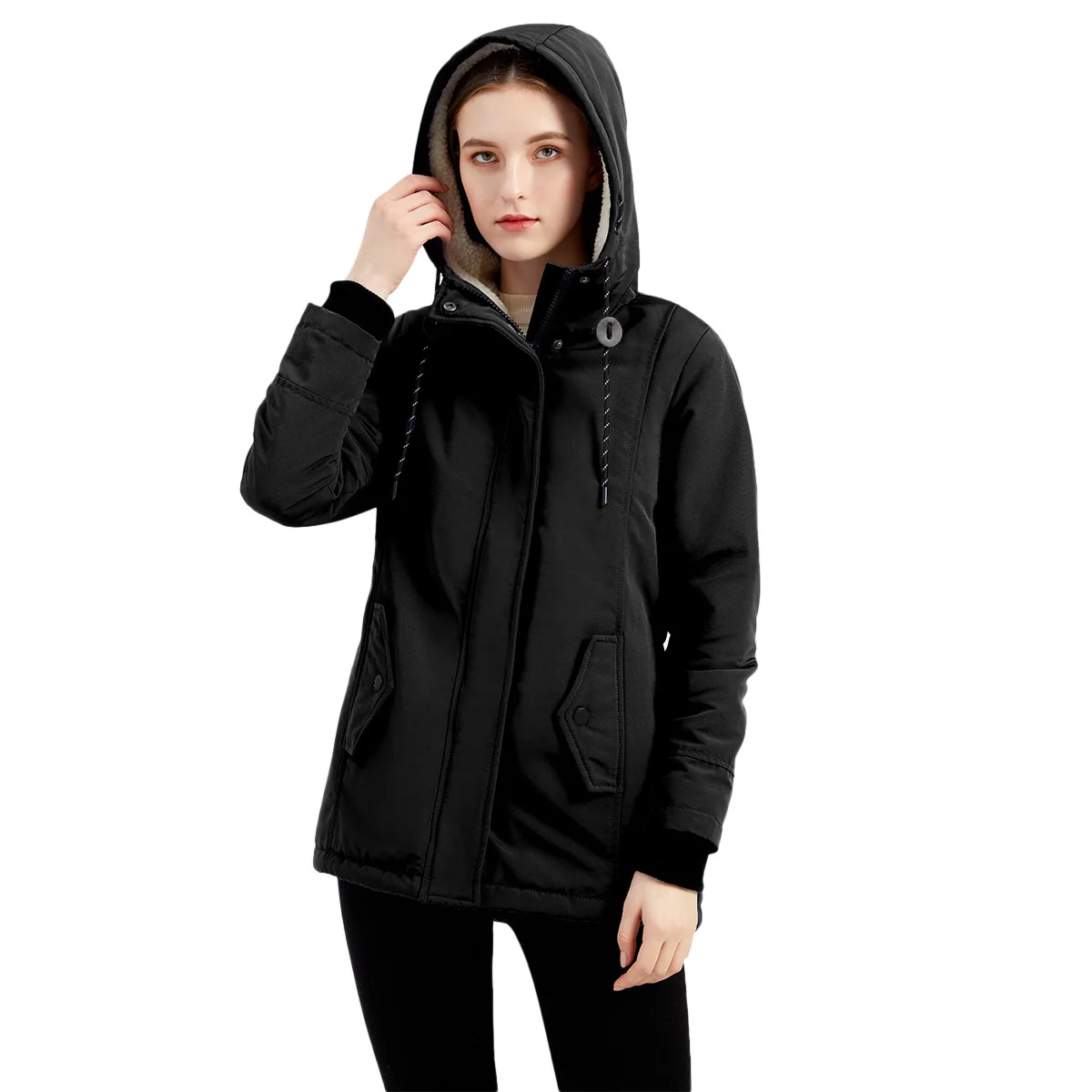 2021 parker coat autumn winter new warm cotton-padded women's European code padded velvet cotton-padded jacket women's casual
2021 parker coat autumn winter new warm cotton-padded women's European code padded velvet cotton-padded jacket women's casual