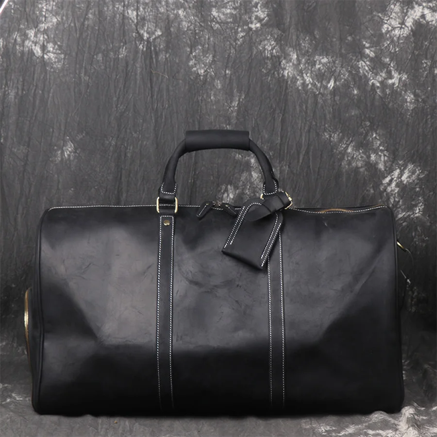 Extra Large Men Genuine Leather Travel Bag Vintage Crazy Horse Leather Man Totes Travel Duffle Real Leather Luggage Weekend Bags, Customized
Extra Large Men Genuine Leather Travel Bag Vintage Crazy Horse Leather Man Totes Travel Duffle Real Leather Luggage Weekend Bags, Customized