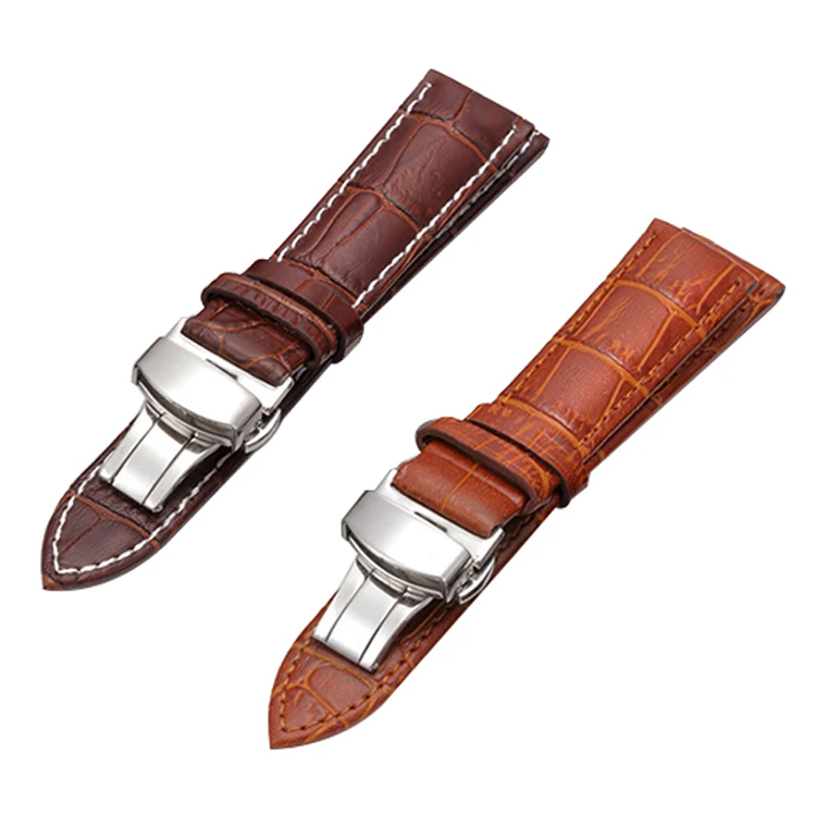 customized watch strap connector wristwatch accessories leather belt with buckle for sale, Black, black & white sewing, light brown, brown&white sewing, brown
customized watch strap connector wristwatch accessories leather belt with buckle for sale, Black, black & white sewing, light brown, brown&white sewing, brown