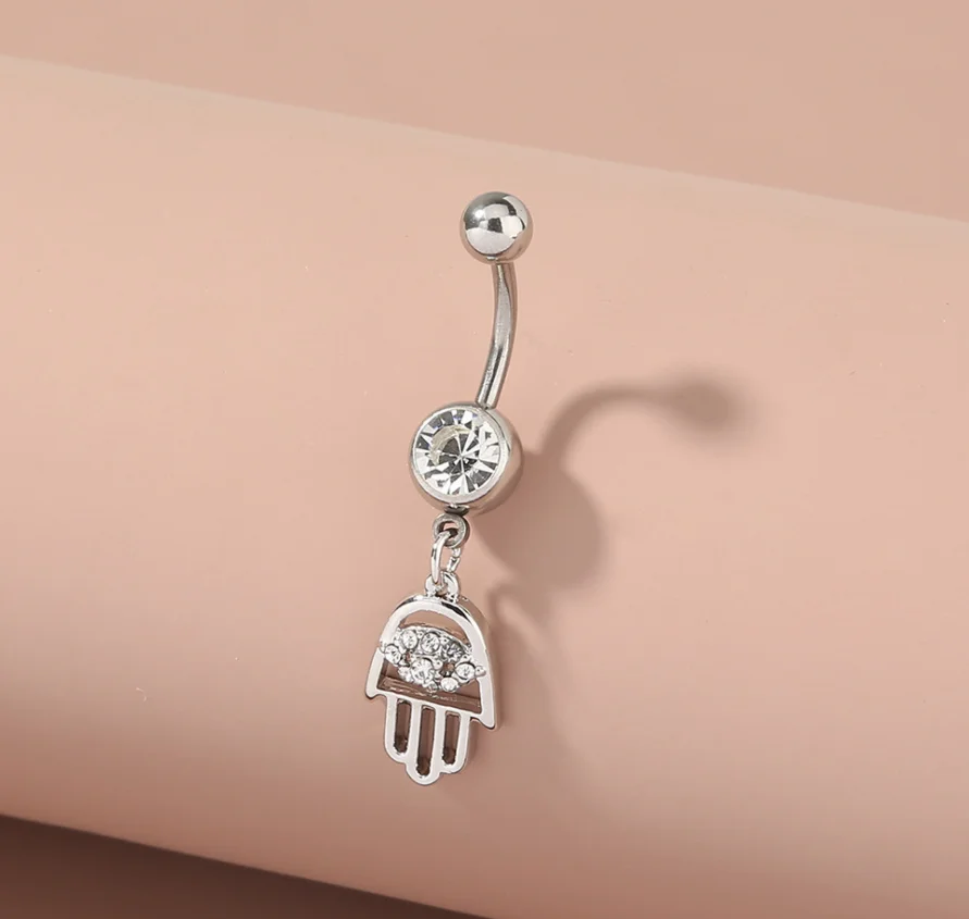 Hand Of God Pendant Stainless Steel Belly Button Rings Women Body Piercing Jewelry 03R015, Picture
Hand Of God Pendant Stainless Steel Belly Button Rings Women Body Piercing Jewelry 03R015, Picture