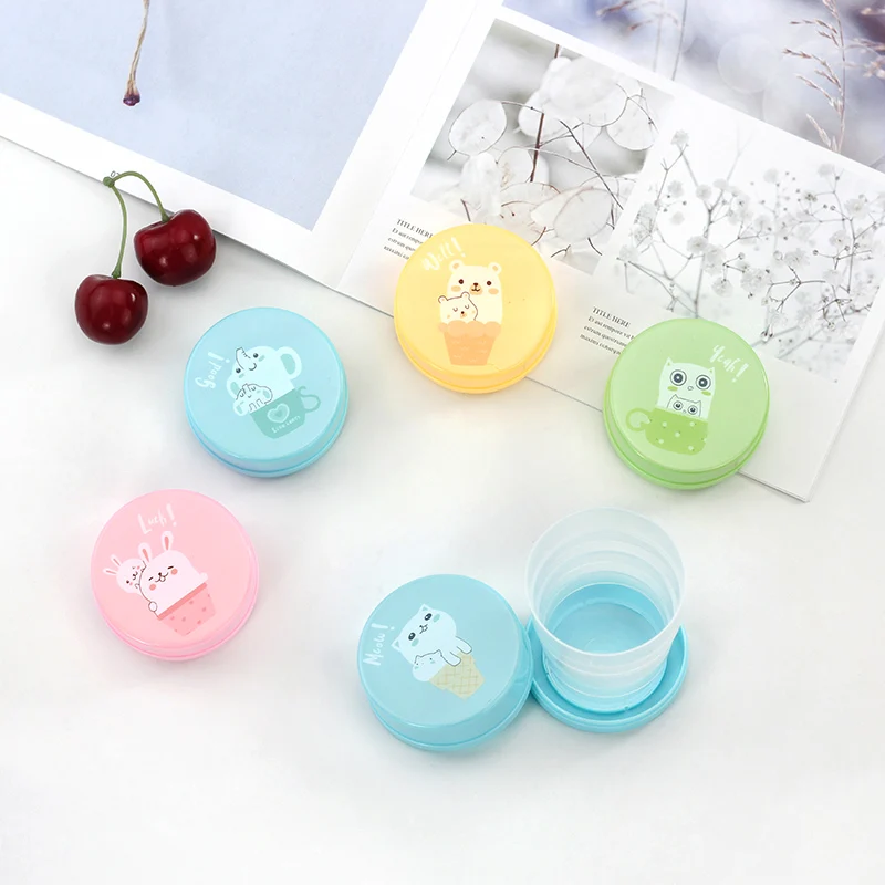 2 Custom Cute cartoon easy to carry color plastic water foldable telescopic cup, Blue,green,pink,yellow
2 Custom Cute cartoon easy to carry color plastic water foldable telescopic cup, Blue,green,pink,yellow