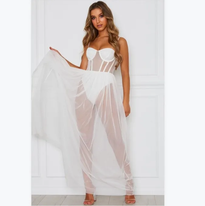 YJC0399 Sexy Women Boho Retro See-through Bodycon Spaghetti Strap Long Dress Elastic High Waist Party Summer Beach Bodysuit, Black,white,red,purple,pink,green,yellow...
YJC0399 Sexy Women Boho Retro See-through Bodycon Spaghetti Strap Long Dress Elastic High Waist Party Summer Beach Bodysuit, Black,white,red,purple,pink,green,yellow...