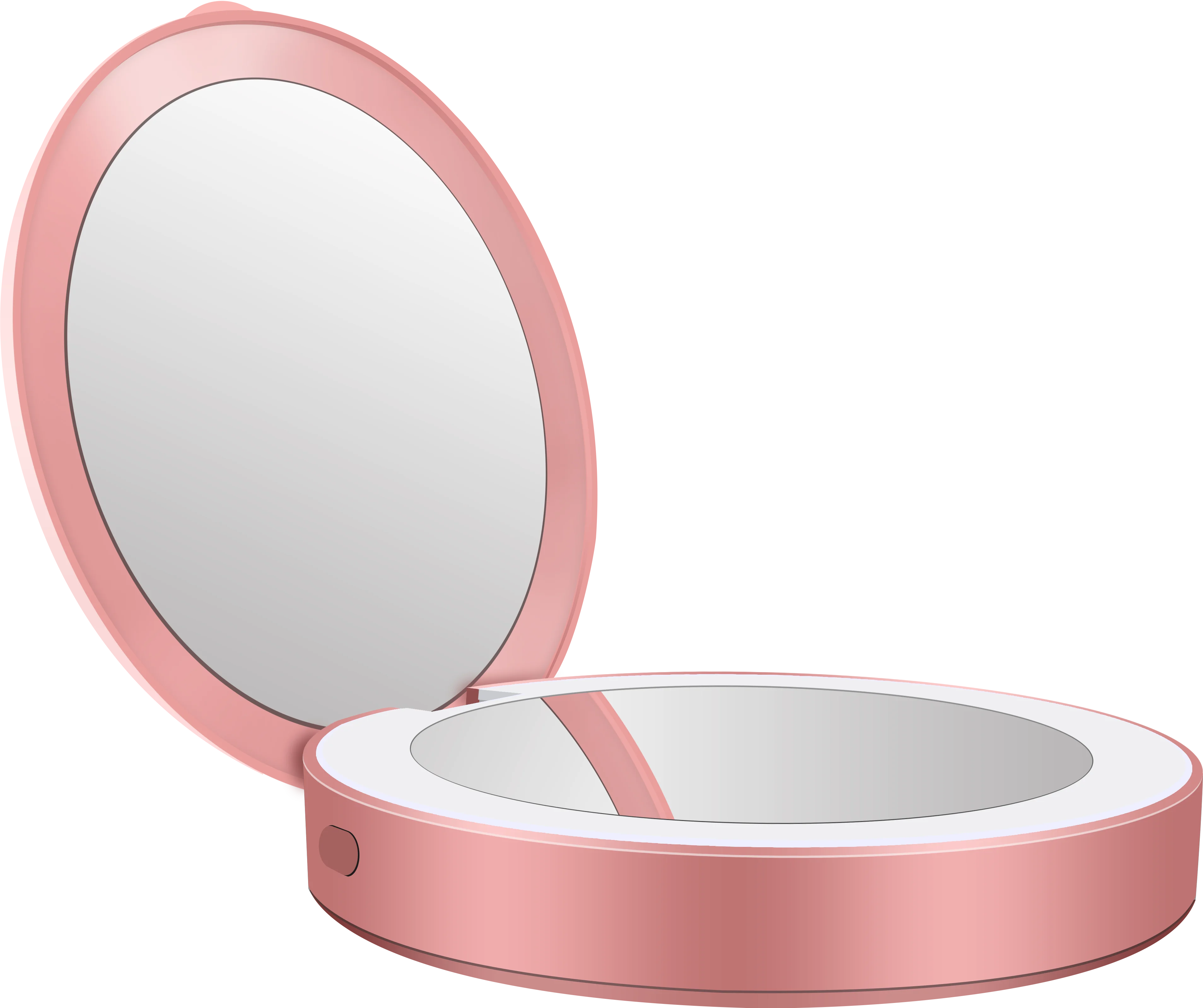Custom wholesale 120 degree flip portable LED supplement light double-sided mirror with power bank, White/pink/red/customized
Custom wholesale 120 degree flip portable LED supplement light double-sided mirror with power bank, White/pink/red/customized