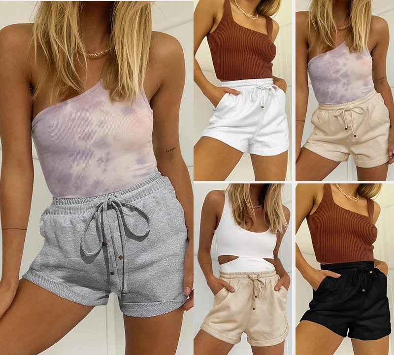 Wholesale Fashion Ladies Drawstring High Waist Casual Summer Cotton Women Short, White, gray, black, apricot
Wholesale Fashion Ladies Drawstring High Waist Casual Summer Cotton Women Short, White, gray, black, apricot