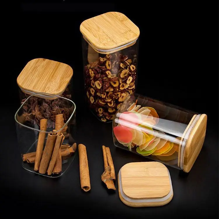 Wholesale High Quality Food Storage Glass Jarsthickened Clear Glass Jar With Bamboo Lid
Wholesale High Quality Food Storage Glass Jarsthickened Clear Glass Jar With Bamboo Lid