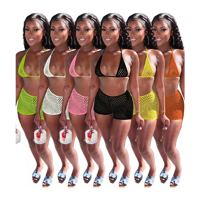 Summer 2021 Mesh See Through 3 Piece Swimsuit Tie Up Bikini Set And Shorts Sexy Bathing Suits Women Cardigan With Pants Set, Picture
Summer 2021 Mesh See Through 3 Piece Swimsuit Tie Up Bikini Set And Shorts Sexy Bathing Suits Women Cardigan With Pants Set, Picture