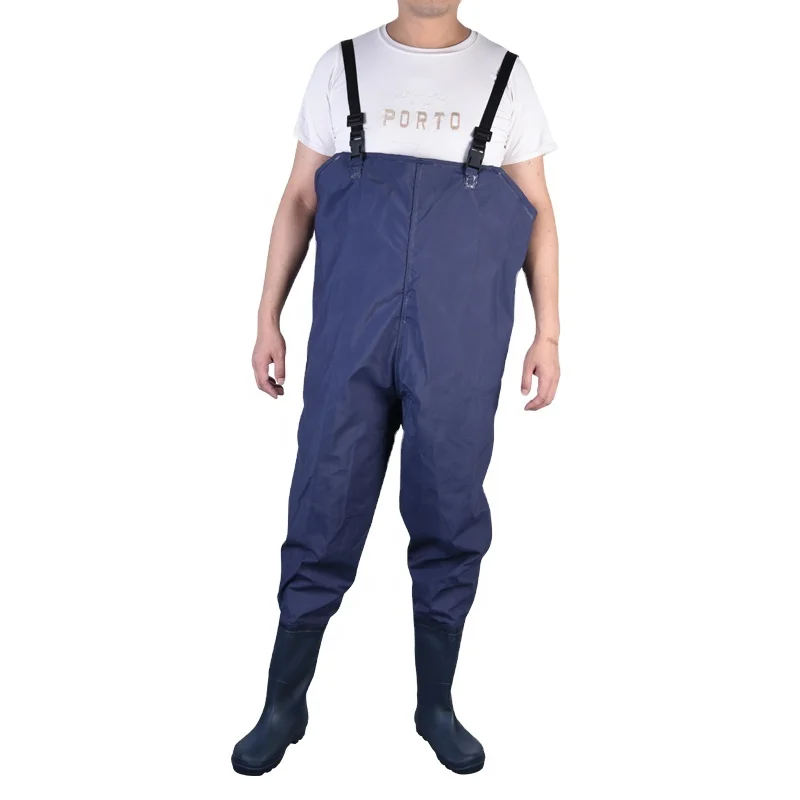 2021 OEM fishing suit for men chest waders PVC boots waders waterproof fishing waders, Blue
2021 OEM fishing suit for men chest waders PVC boots waders waterproof fishing waders, Blue