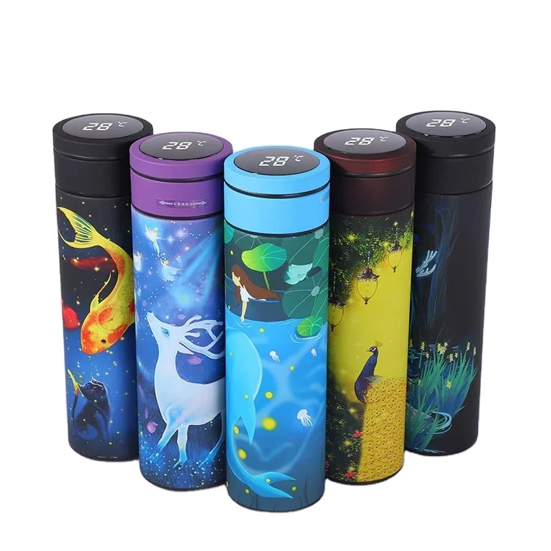 500ml Creative Smart Thermos Water Bottle Cup Temperature Display Vacuum Flask 316 Stainless Steel Thermos Mug Gift Custom Logo
500ml Creative Smart Thermos Water Bottle Cup Temperature Display Vacuum Flask 316 Stainless Steel Thermos Mug Gift Custom Logo