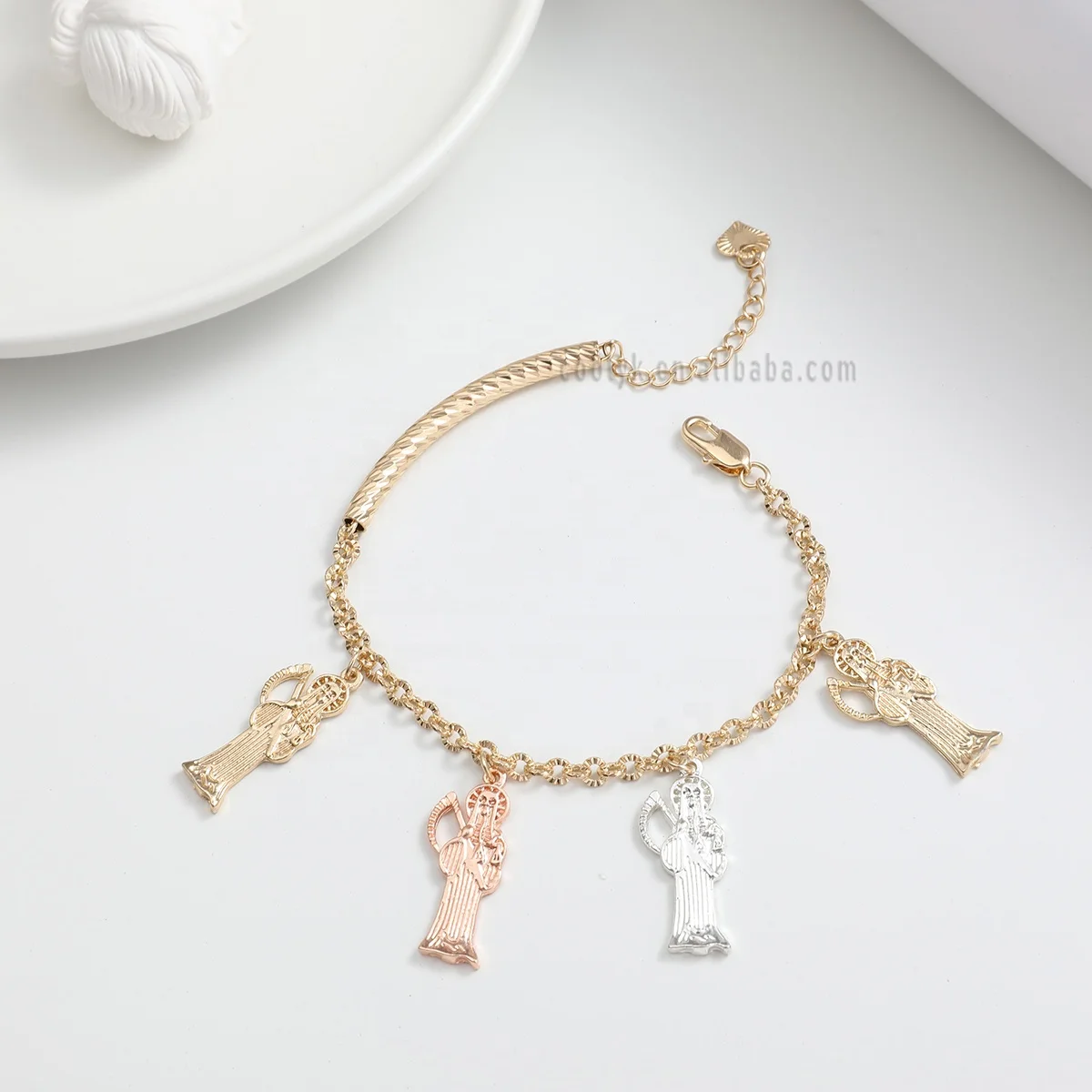 American Best Selling Jewelry Fashion Model Santa Muerte Bracelets San Judas Charm Bracelet Religious Jewelry
American Best Selling Jewelry Fashion Model Santa Muerte Bracelets San Judas Charm Bracelet Religious Jewelry