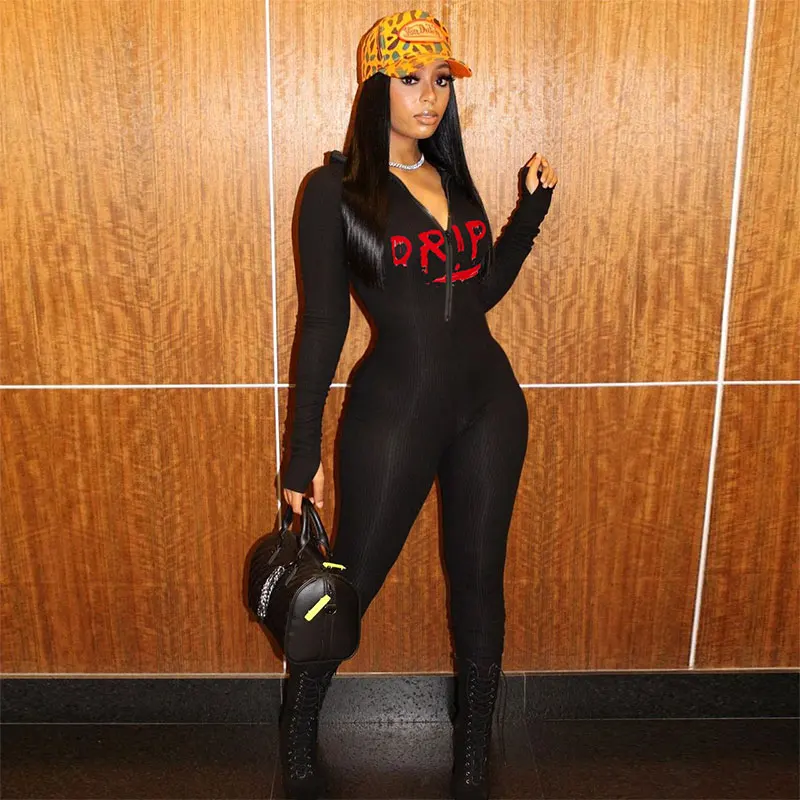 2021 New Arrival Jumpsuit Women Black Jumpsuit Front Zipper Bodysuit For Women High Quality Jumpsuit
2021 New Arrival Jumpsuit Women Black Jumpsuit Front Zipper Bodysuit For Women High Quality Jumpsuit