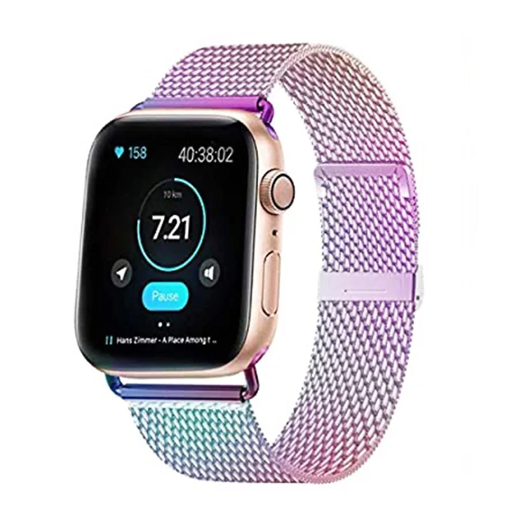Wholesale Custom Fashion Smart Band Apple Watch 6/5/4/3/2 Mesh Magnetic Milanese Apple Watch Band
Wholesale Custom Fashion Smart Band Apple Watch 6/5/4/3/2 Mesh Magnetic Milanese Apple Watch Band