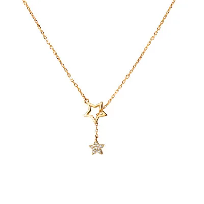 New Arrival Star Necklace S925 Sterling Silver Clavicle Chain Charm Pendant Necklace For Girls Gifts, Gold,silver
New Arrival Star Necklace S925 Sterling Silver Clavicle Chain Charm Pendant Necklace For Girls Gifts, Gold,silver