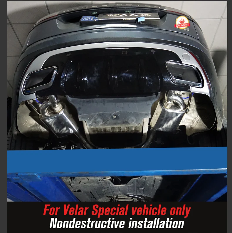 Exhaust Catback with electronic Valve mufflers for Land Rover Velar Exhaust System Valvetronic Cat-back Exhaust Muffler Pipe