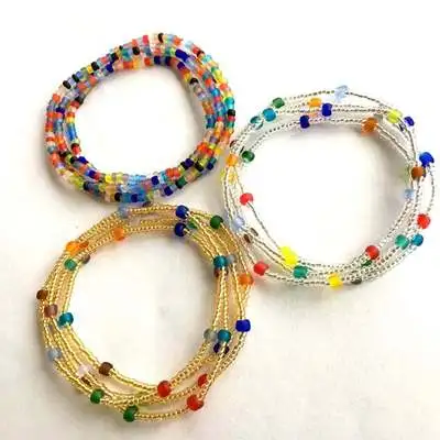 Colorful Body Chain Elastic African Bikini Waist Bead Body Jewelry Waist Beads Chain Set for Women Girls, Picture shows
Colorful Body Chain Elastic African Bikini Waist Bead Body Jewelry Waist Beads Chain Set for Women Girls, Picture shows