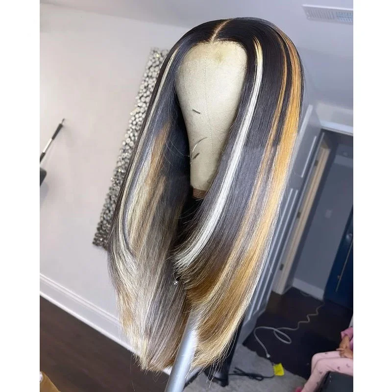 13*6 Wig Ombre Straight Middle Part Natural Hairline 100% Virgin Human Hair Lace Front Wigs, Ombre color
13*6 Wig Ombre Straight Middle Part Natural Hairline 100% Virgin Human Hair Lace Front Wigs, Ombre color