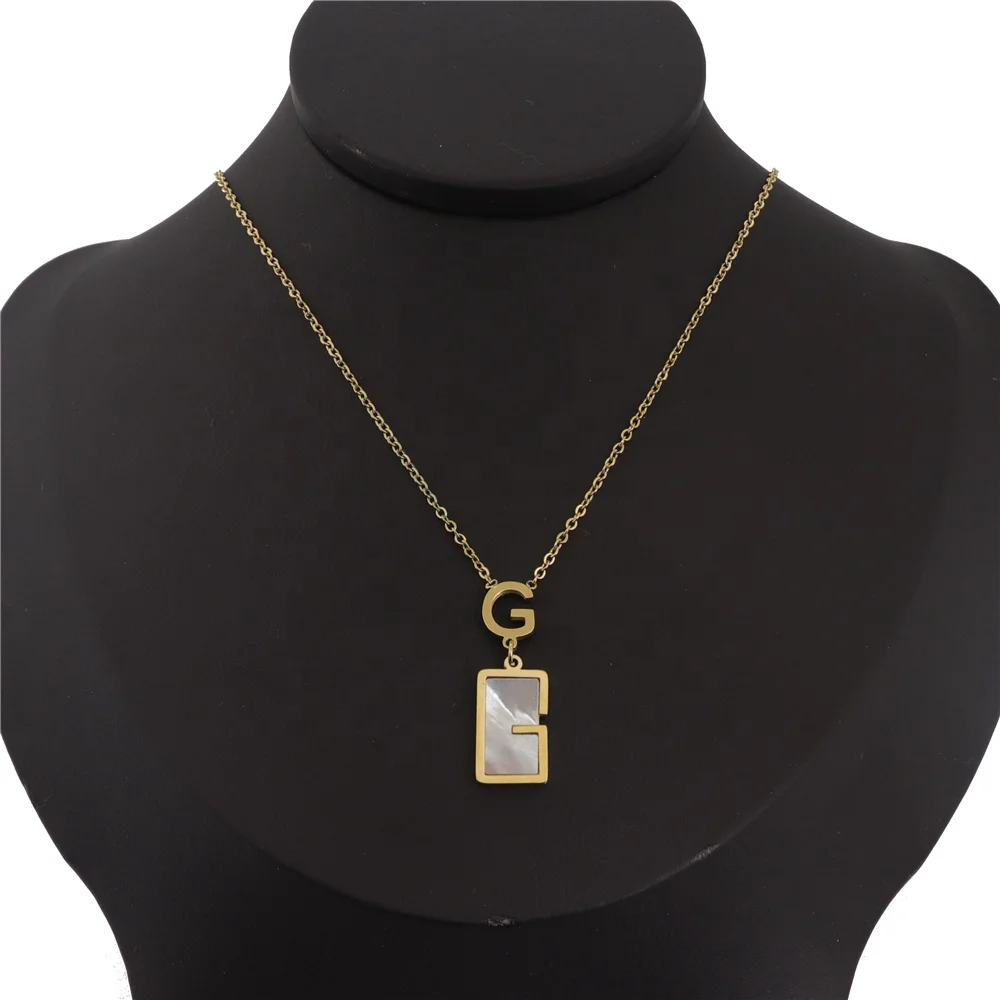 G Letter Stainless Steel 18K Plated Women Link Chain Jewelry Best Friend Necklaces Gold Initial Necklace
G Letter Stainless Steel 18K Plated Women Link Chain Jewelry Best Friend Necklaces Gold Initial Necklace